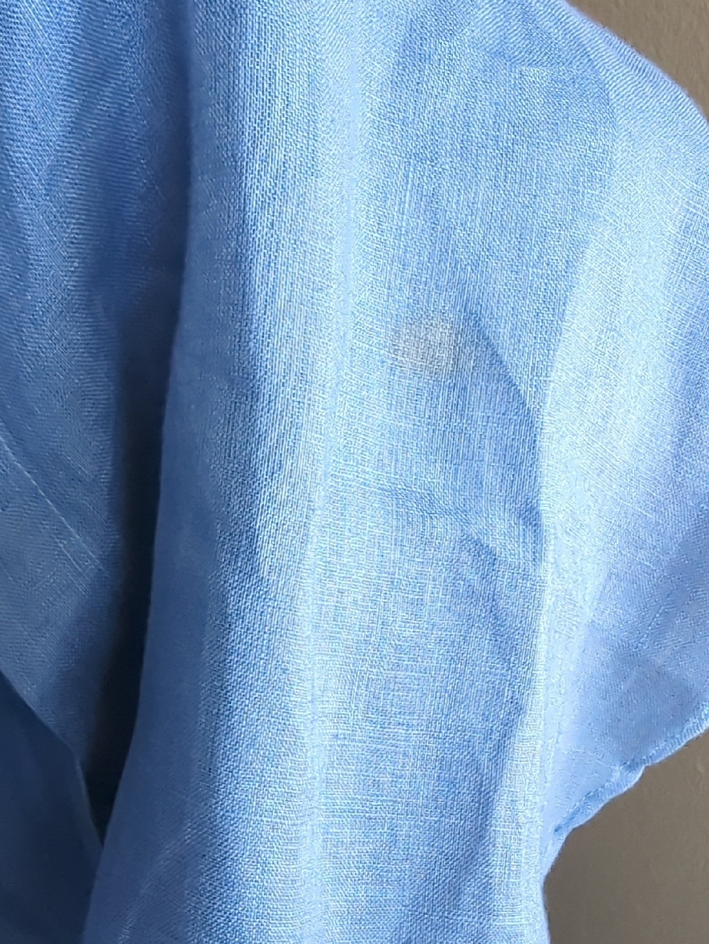 CP Shades Sky Blue Linen Button-Up Top - Picture 9 of 9